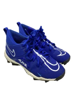 Used Nike ALPHA BB CLEAT BB/SB Cleats Royal Blue And White Junior 03