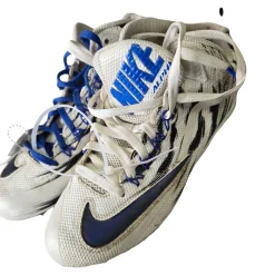 Used Nike ALPHA FOOTBALL CLEATS Adult FB Cleats White Senior 7.5