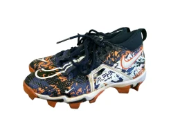 Used Nike ALPHA MENACE 3 SHARK Adult FB Cleats Navy Blue Senior 5