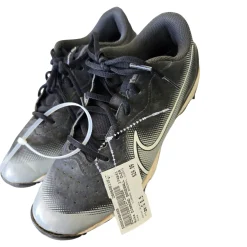 Used Nike DIAMOND BASEBALL CLEATS BB/SB Cleats Black Senior 6.5
