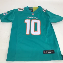Used Nike DOLPHINS 10 HILL YTH MD NFL JERSEY S.S. Spirit Wear Y MD