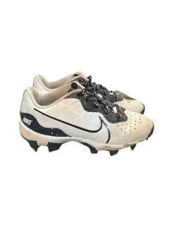 Used Nike FASTFLEX BASEBALL CLEAT BB/SB Cleats White Junior 01.5