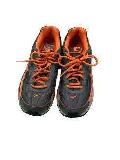 Used Nike INITIATOR Running/X-Train Shoes M Charcoal And Orange Senior 9