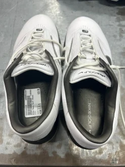 Used Nike Mens Golf Shoes White Senior 9.5