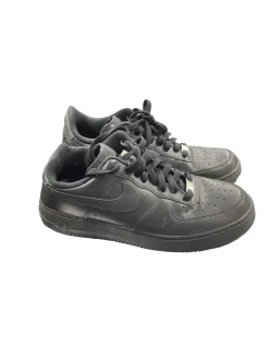 Used Nike NIKE AIR FORCE 1 LOW 07 BLACK Running/X-Train Shoes M Black Senior 10.5