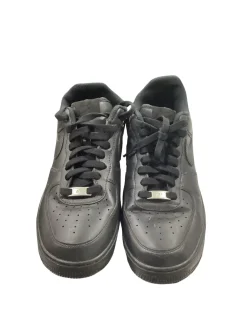 Used Nike NIKE AIR FORCE 1 LOW 07 BLACK Running/X-Train Shoes M Black Senior 10.5