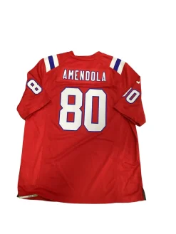 Used Nike PATRIOTS AMENDOLA 80 FB Top Adult Red LG
