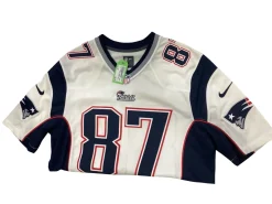 Used Nike PATRIOTS GRONK 87 FB Top Adult White LG