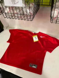 Used Nike PRACTICE JERSEY YM FB Top Youth Red MD