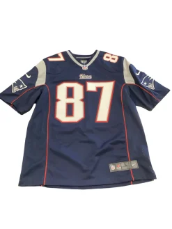 Used Nike ROB GRONKOWSKI PATRIOTS JERSEY S.S. Spirit Wear M Navy Blue LG