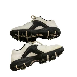 Used Nike TIGER WOODS Jr Golf Shoes White Junior 04