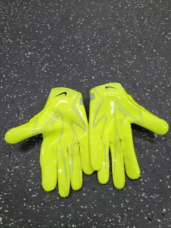 Used Nike VAPOR JET 9.0 FB Gloves Neon Green MD