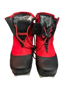 Used Nordica Boys NNN XC Ski Boots Black JR-01