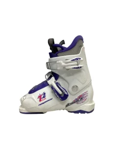Used Nordica FIREARROW Girls DH Ski Boot Navy Blue 195 MP - Y13