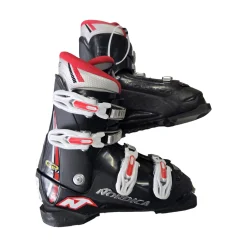 Used Nordica GP TJ SKI BOOTS 22.5 Boys DH Ski Boot Black 225 MP - J04.5 - W5.5