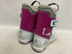 Used Nordica LITTLE BELLE 1 Girls DH Ski Boot Pink And White 185 MP - Y12
