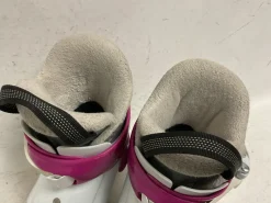 Used Nordica LITTLE BELLE 1 Girls DH Ski Boot Pink And White 185 MP - Y12