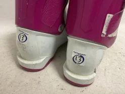 Used Nordica LITTLE BELLE 1 Girls DH Ski Boot Pink And White 185 MP - Y12