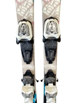 Used Nordica LITTLE BELLE Girls DH Ski/Binding Silver 110 cm