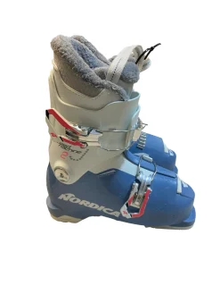 Used Nordica SPEED MACHINE 2 Boys DH Ski Boot Royal Blue 200 MP - Y13.5