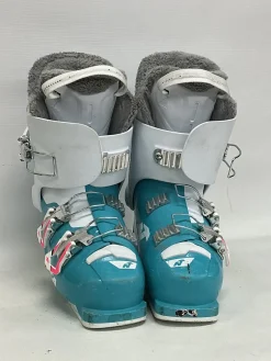 Used Nordica SPEED MACHINE 3 Girls DH Ski Boot Teal 225 MP - J04.5 - W5.5