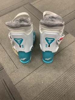 Used Nordica SPEED MACHINE J 3 Girls DH Ski Boot White 215 MP - J03