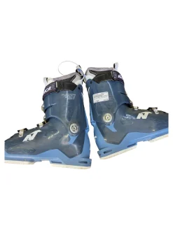 Used Nordica SPEED MACHINE 95W BOOTS SIZE 25.0 Womens DH Ski Boot Navy Blue 250 MP - M07 - W08
