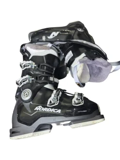 Used Nordica SPEED MACHINE 85W 25.5MP Womens DH Ski Boot Black 255 MP - M07.5 - W08.5