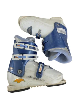 Used Nordica T3 SUPER SKI BOOTS Boys DH Ski Boot White 220 MP - J04 - W05