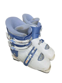 Used Nordica T3 SUPER SKI BOOTS Boys DH Ski Boot White 220 MP - J04 - W05