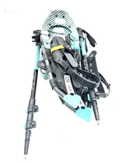 Used NOREAST SNOWSHOES W/ HIKING POLES Snowshoes Mens Teal 25"