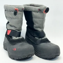 Used North Face YOUTH BOOTS Snow/Hunt/Hike Boots Y Black And Grey Junior 04