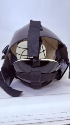Used OBO FIELD HOCKEY GOALIE HELMET FH Facial Protection Black Senior