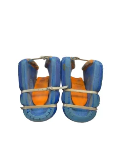Used OBO YAHOO KICKERS MD FH Shin Guards Royal Blue 6"