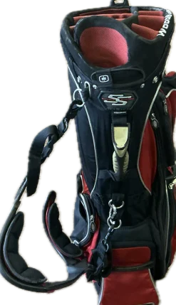 Used Ogio VISION Mens Stand Bag Black And Red