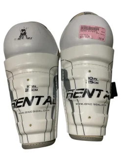 Used ONEGOAL Junior Shin Guards White 10"