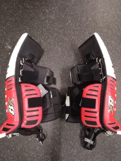 Used OPTIK 9.0 Goalie Leg Pads Inter White 27"