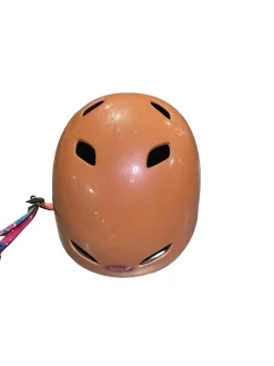 Used PEACH HELMET Bike Helmet Orange One Size