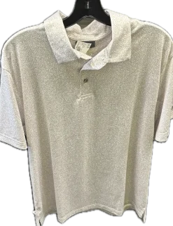 Used Pga PGA S.S. Golf Shirt M Tan XL