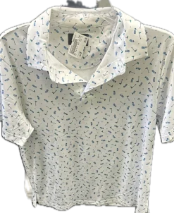 Used Pga PGA S.S. Golf Shirt M White SM