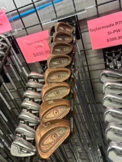 Used Ping EYE 2 BERYLLIUM COPPER BLACK DOT Mens Iron Set RH 2I-SW