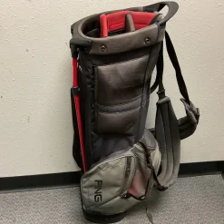 Used Ping HOOFER 154 Mens Stand Bag Black And Grey