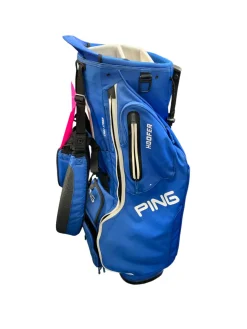 Used Ping HOOFER 5 WAY Mens Stand Bag Royal Blue