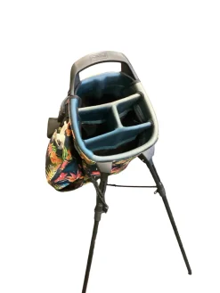 Used Ping SAFARI STAND BAG Womens Stand Bag White And Pink