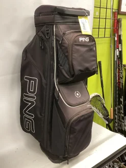 Used Ping 14 SLOT CART BAG Mens Cart Bag Black