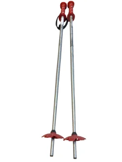 Used POLES Boys DH Ski Pole Red 85 cm / 34 in