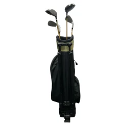Used Powerbilt JUNIOR GOLD SERIES 5.0 Jr Package Set LH Black And Copper 7 Piece