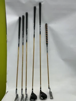 Used Powerbilt JUNIOR GOLD SERIES 5.0 Jr Package Set LH Black And Copper 7 Piece