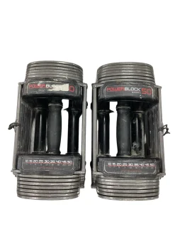 Used PowerBlock SPORT 50 Adj Dumbbells 5-50 LB