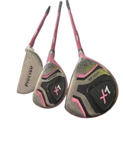 Used Precise PRECISE X7 RH JUNIOR 4PCS SET Jr Package Set RH Pink 4 Piece